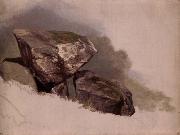 Asher Brown Durand Study of a Rock Sweden oil painting artist
